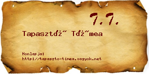 Tapasztó Tímea névjegykártya